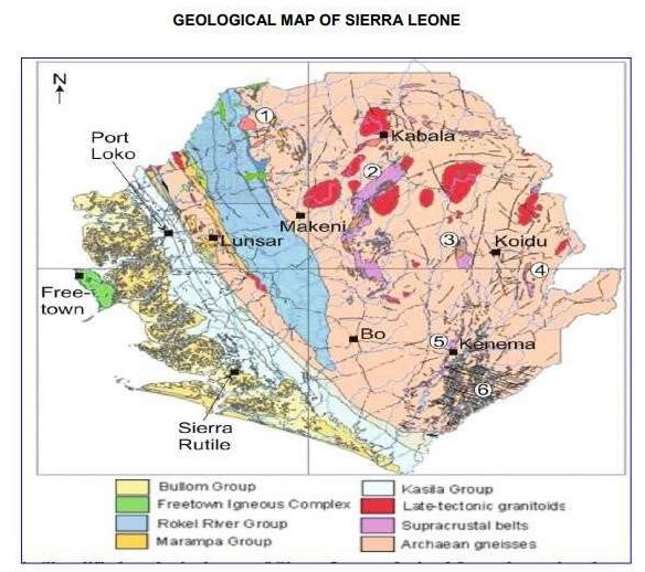 Regional geology, Sierra Leone
